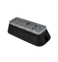 LED Beacon LED-X Single 12vDC [bk] 1:RED Flash/Permanent IP66 Directional w/Lugs